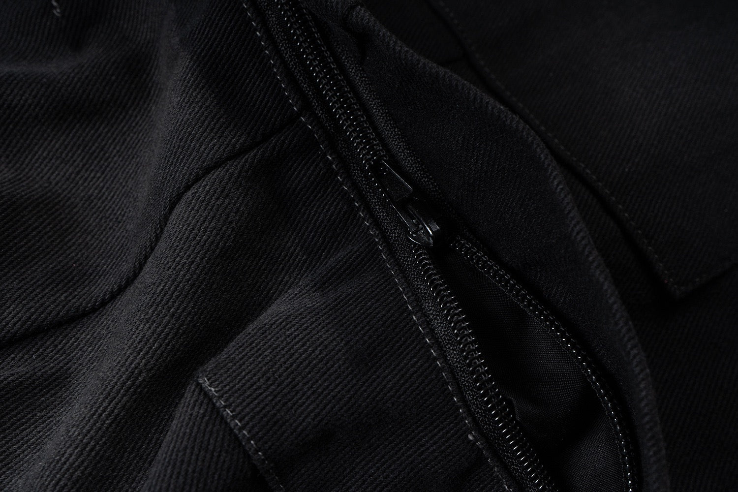 Omirad Black Stacked Wide-Leg Multi-Pocket Cargo Pants