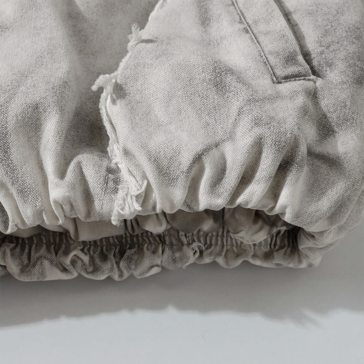 Omirad Distressed Hooded Zip Jacket | Raw-Edge Streetwear