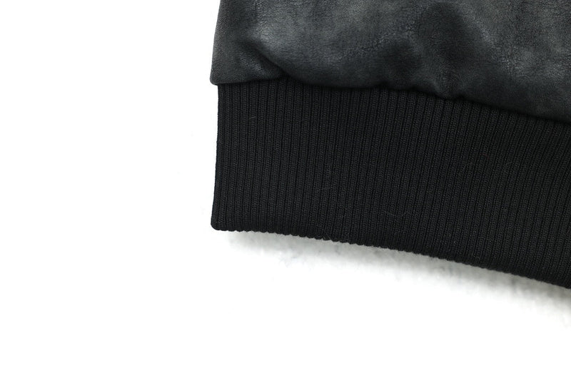 Omirad Hooded PU Leather Bomber Jacket | Cropped Streetwear