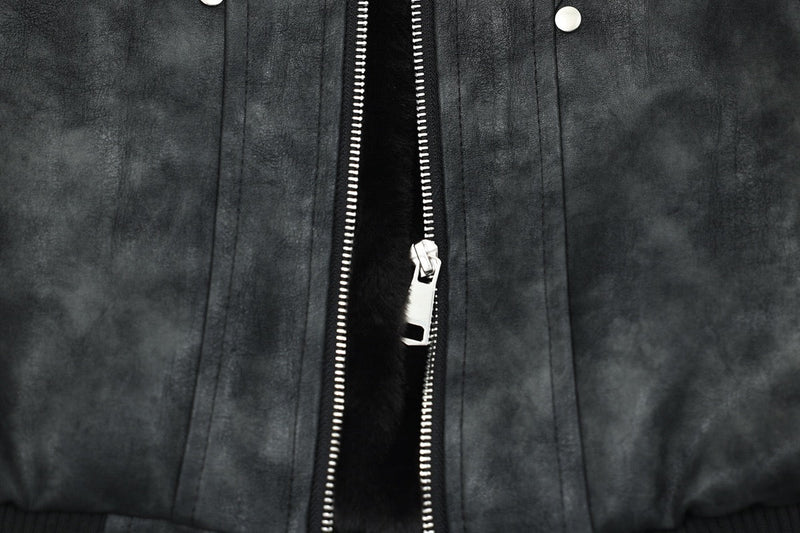 Omirad Hooded PU Leather Bomber Jacket | Cropped Streetwear
