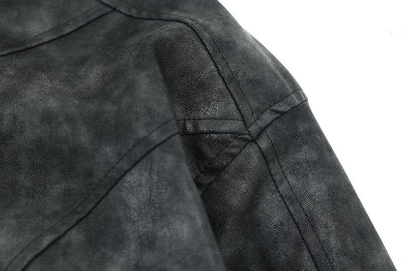 Omirad Hooded PU Leather Bomber Jacket | Cropped Streetwear
