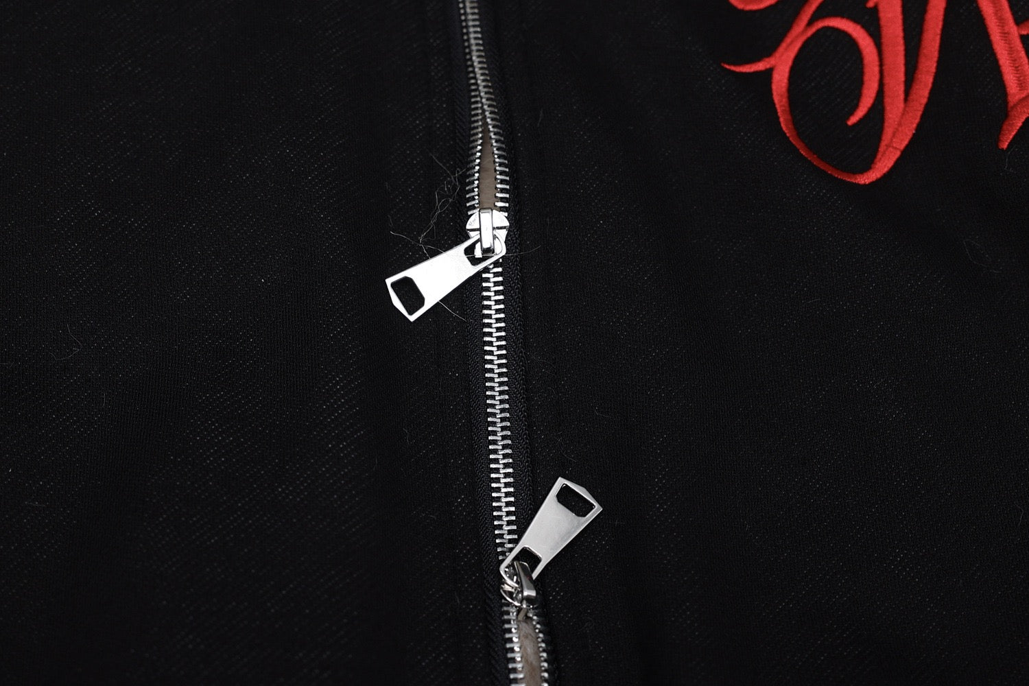 Faux-Fur Hood Embroidered Cropped Bomber Jacket | Streetwear