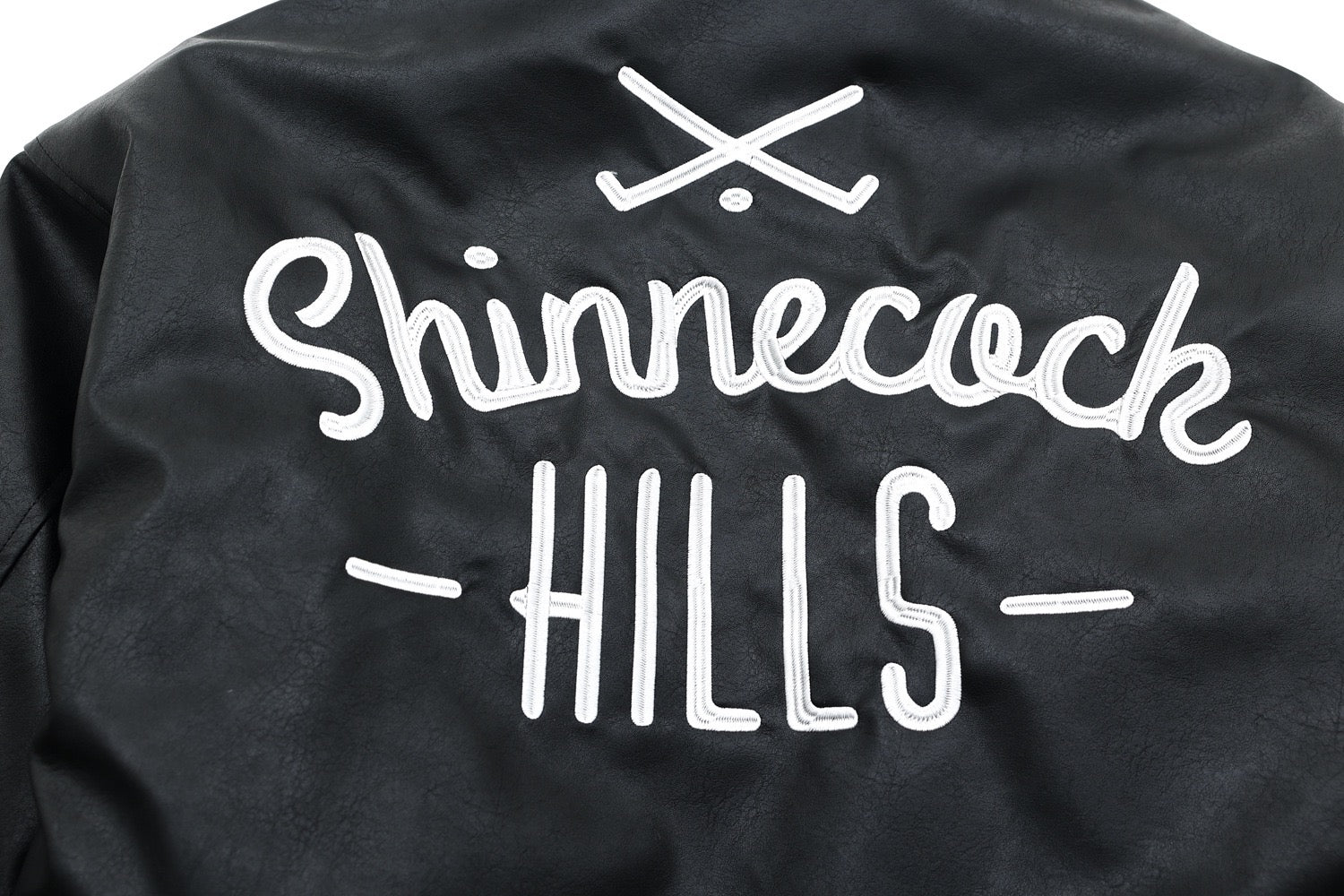 Shinnecock Hills PU Bomber Jacket with Faux Fur Hood
