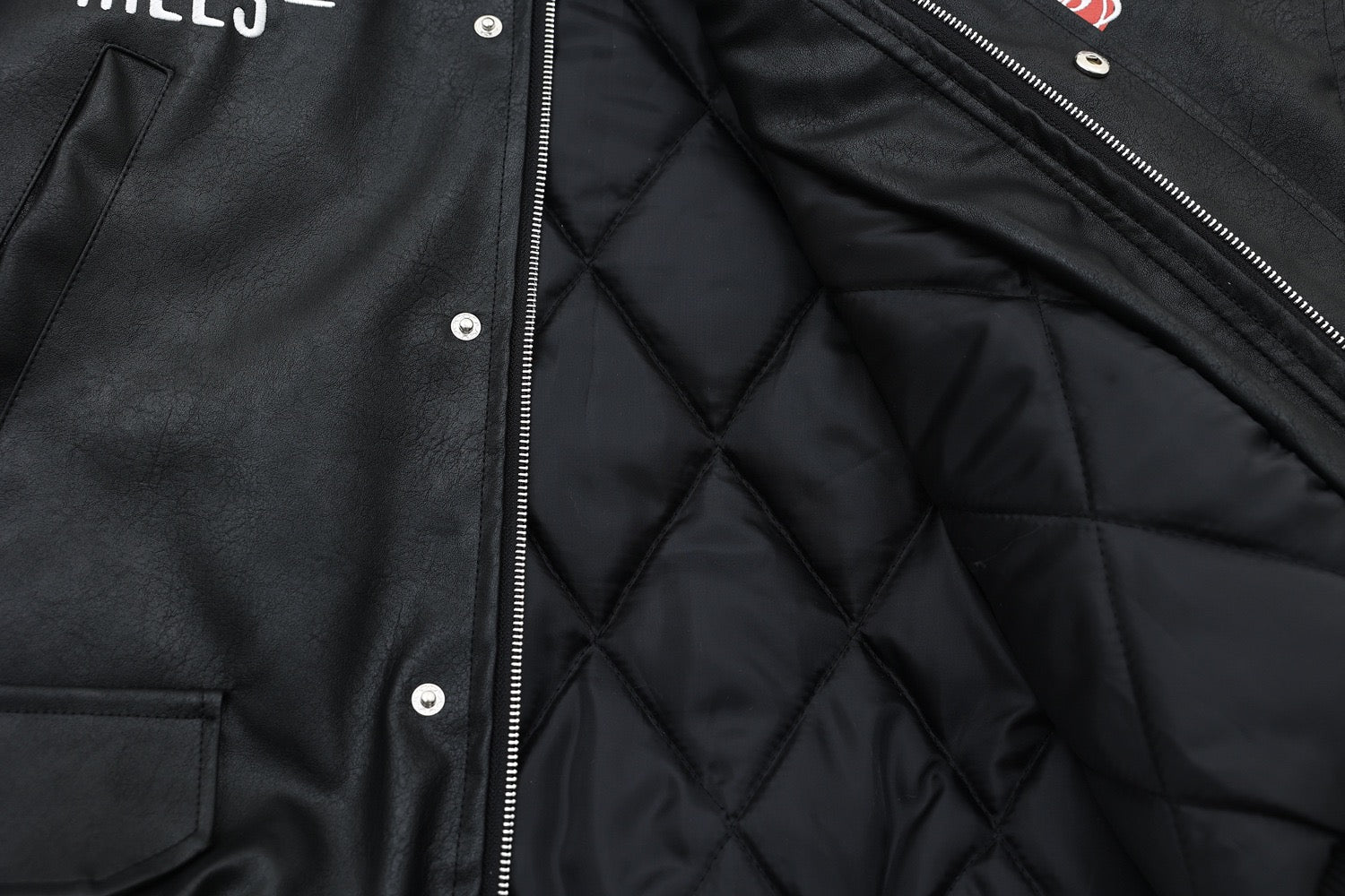 Shinnecock Hills PU Bomber Jacket with Faux Fur Hood