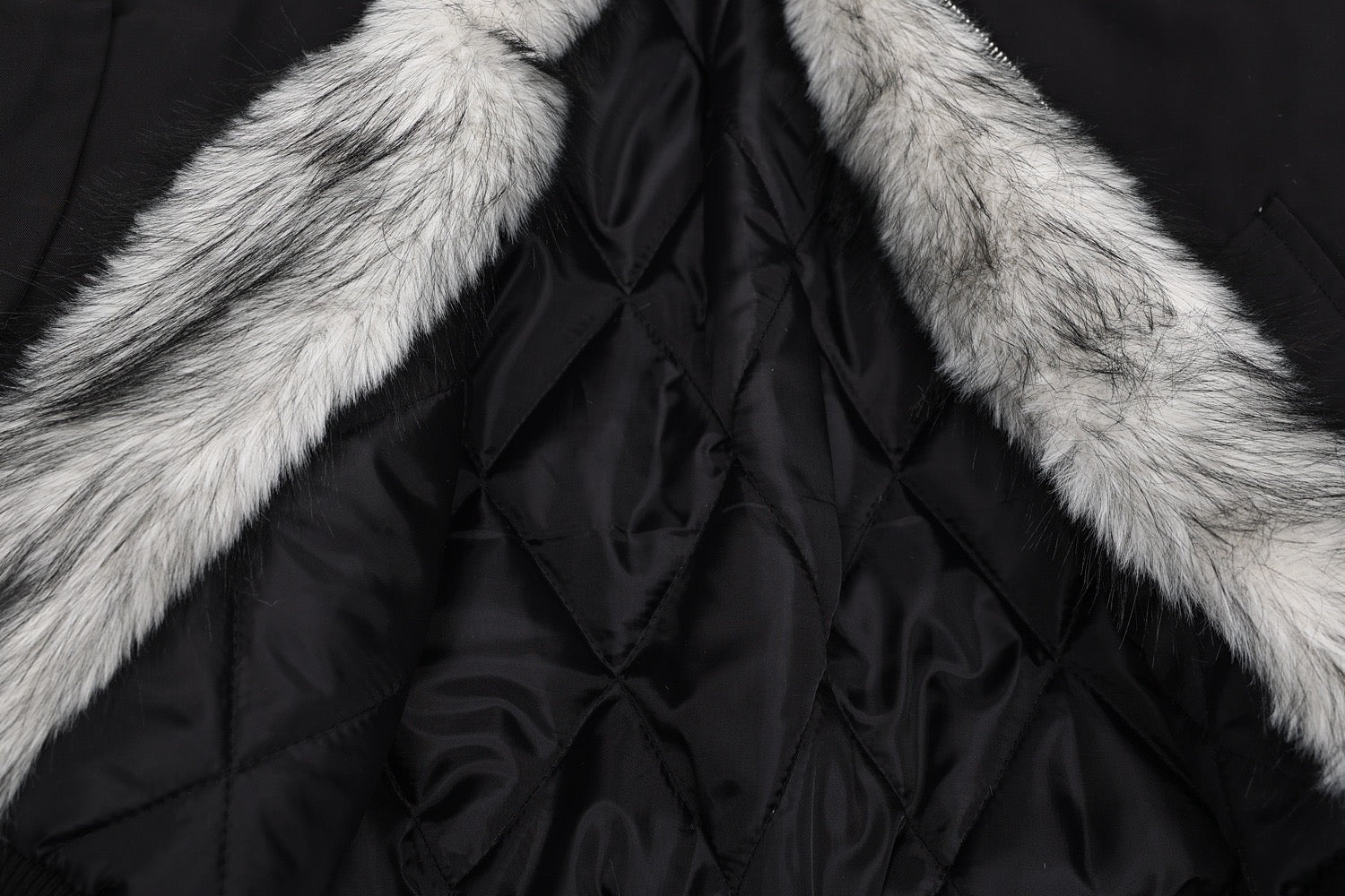Omirad Fur-Trimmed Nylon Hooded Bomber Jacket | Black