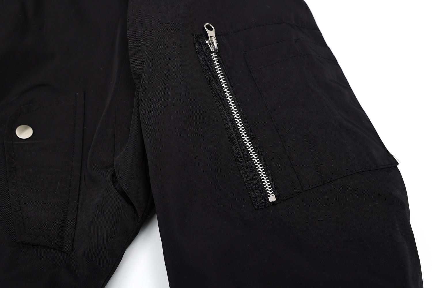 Omirad Fur-Trimmed Nylon Hooded Bomber Jacket | Black