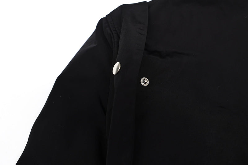 Omirad Fur-Trimmed Nylon Hooded Bomber Jacket | Black