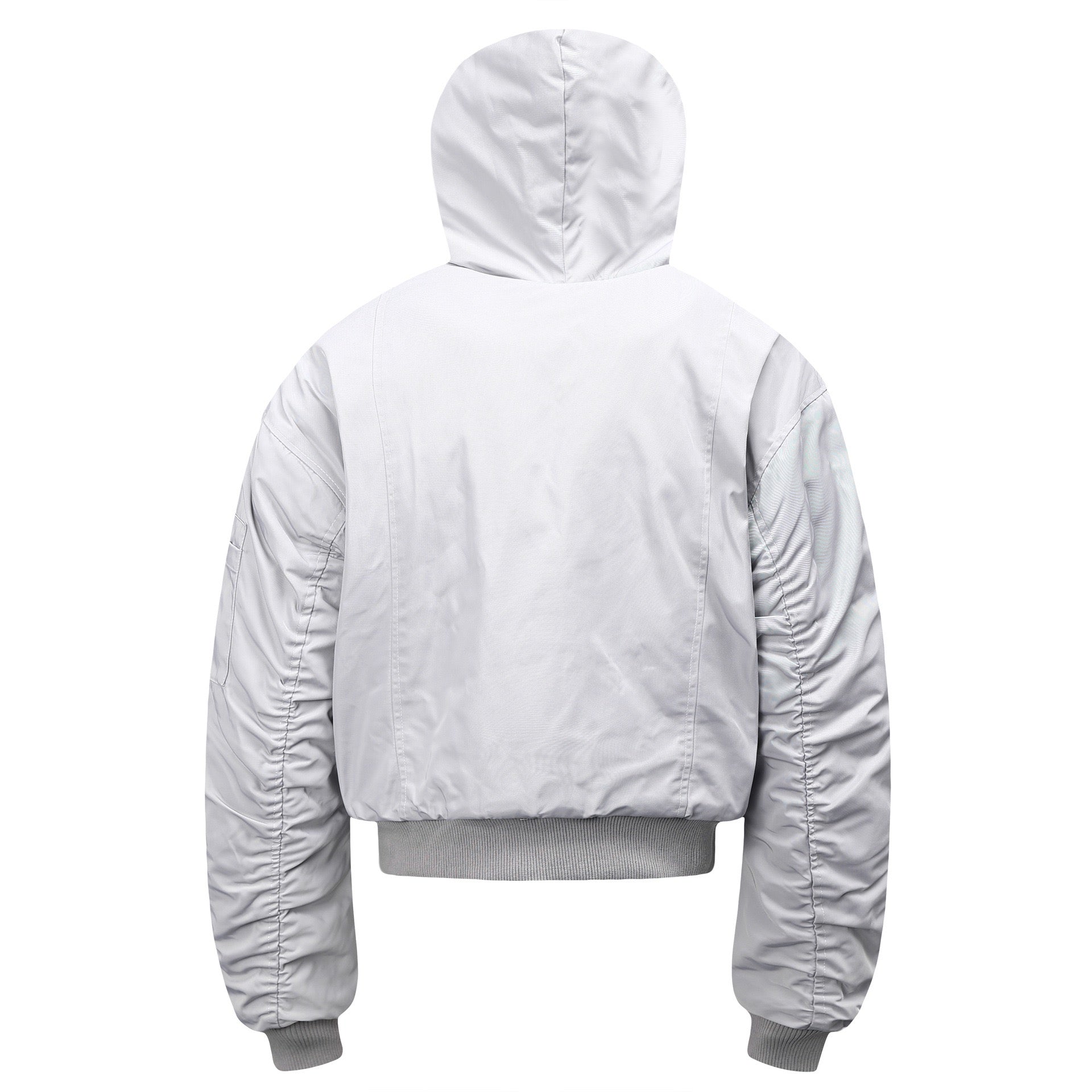 Omirad Fur-Trimmed Nylon Hooded Bomber Jacket | Black