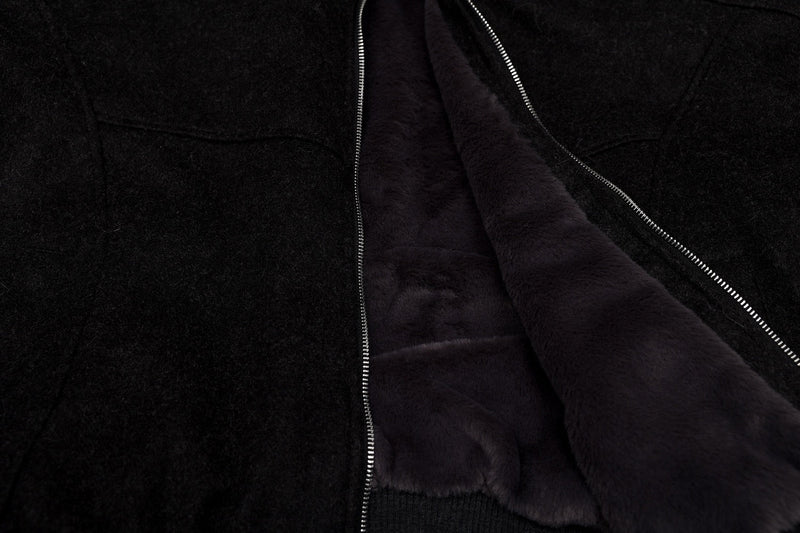 Omirad Fur-Hood Cropped Bomber Jacket | Winter Streetwear