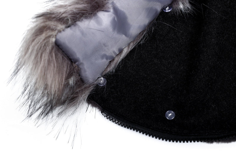 Omirad Fur-Hood Cropped Bomber Jacket | Winter Streetwear