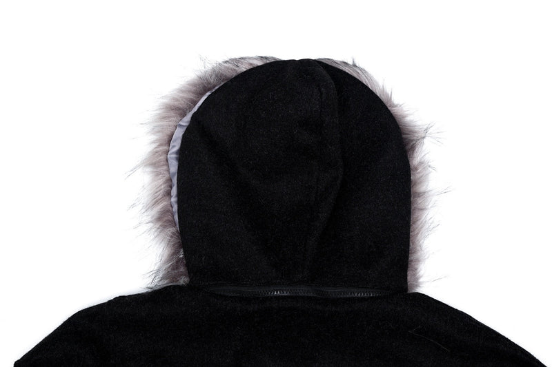 Omirad Fur-Hood Cropped Bomber Jacket | Winter Streetwear