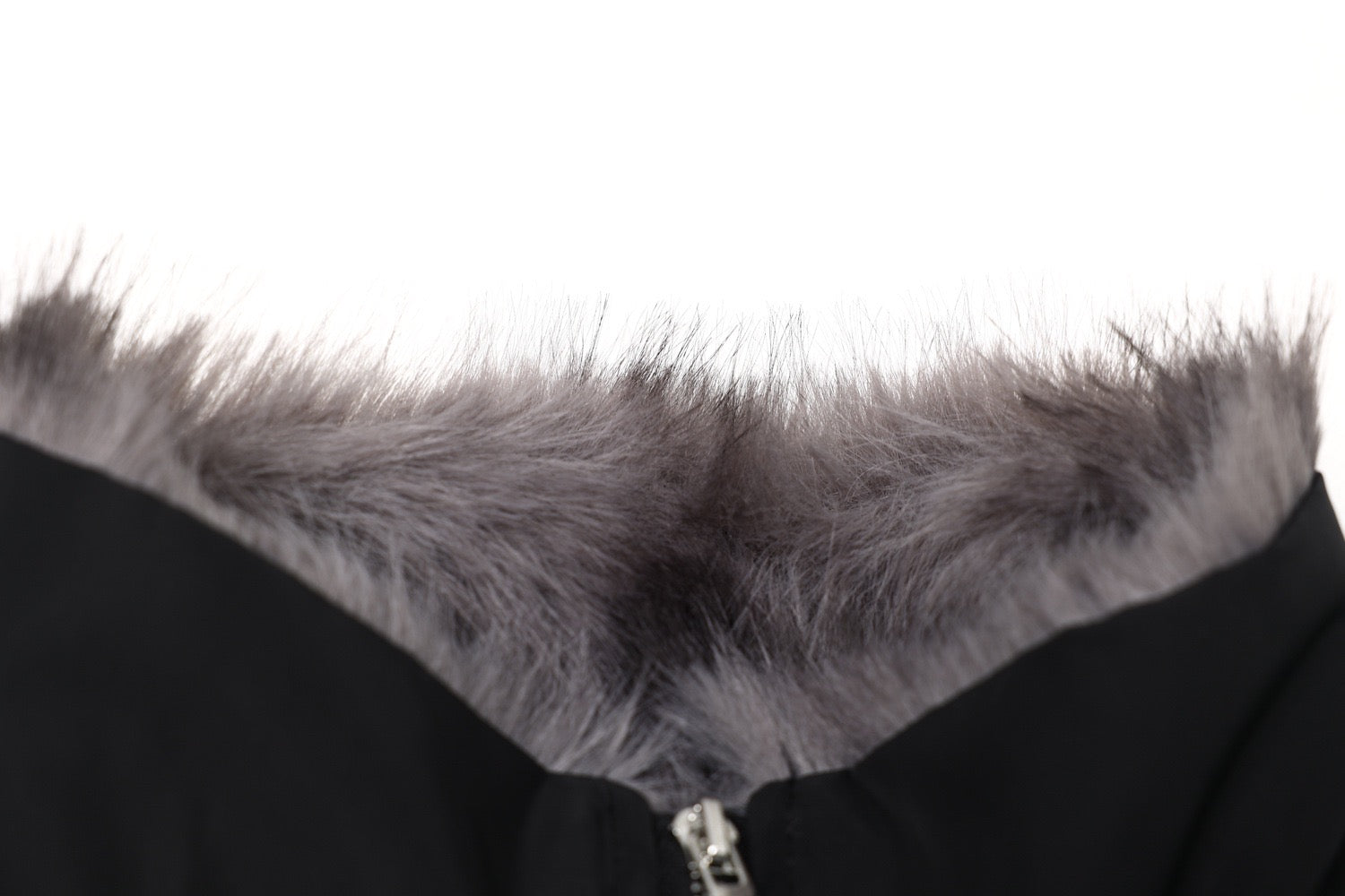 Cropped Bomber Jacket with Fur Collar | Streetwear