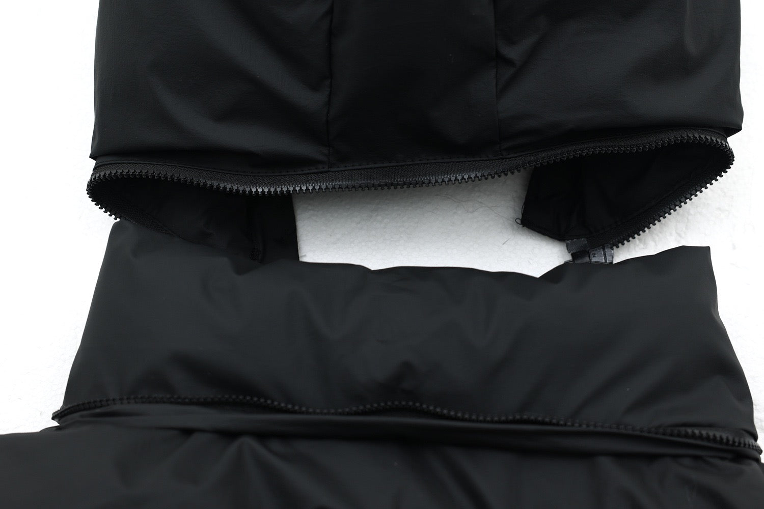 Faux-Fur Hood Puffer Jacket with Bold Red Embroidery