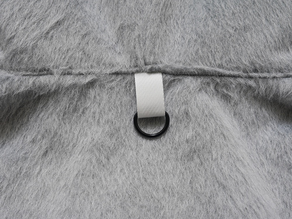 Omirad Fur-Hood Cropped Fleece Jacket | Women's Streetwear