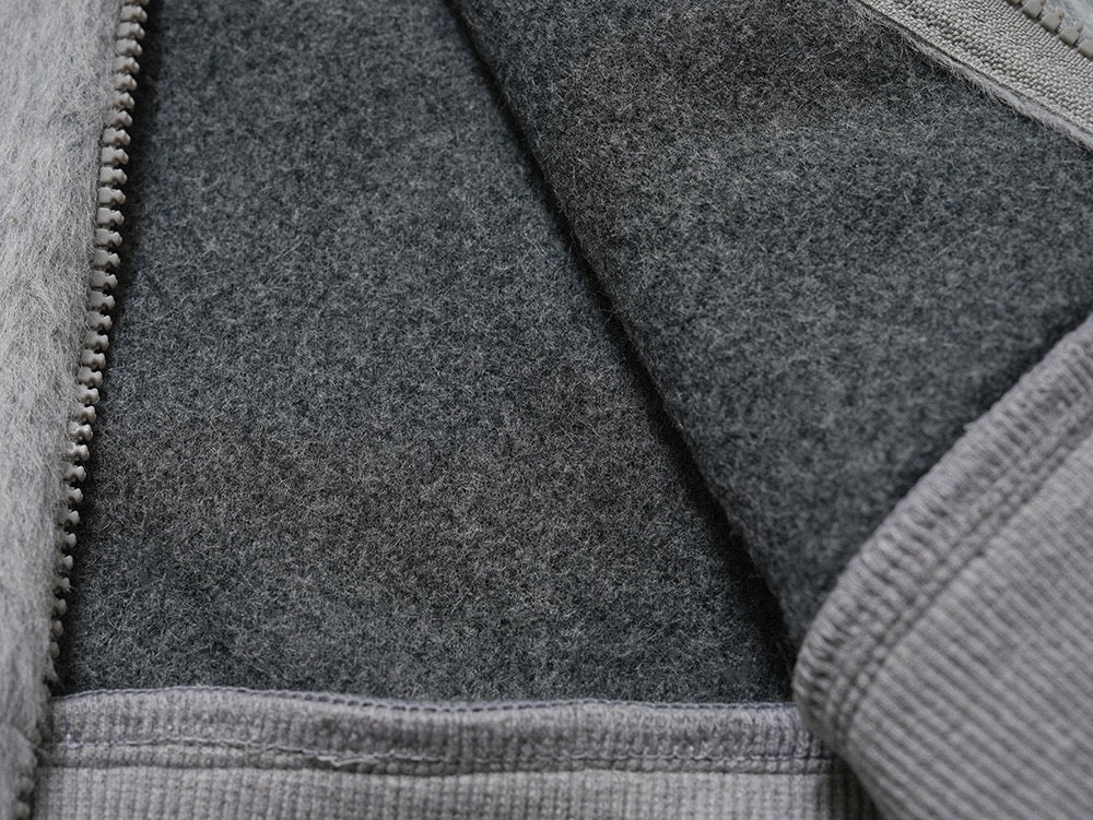 Omirad Fur-Hood Cropped Fleece Jacket | Women's Streetwear