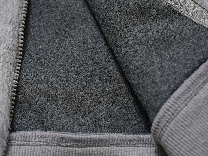 Omirad Fur-Hood Cropped Fleece Jacket | Women's Streetwear
