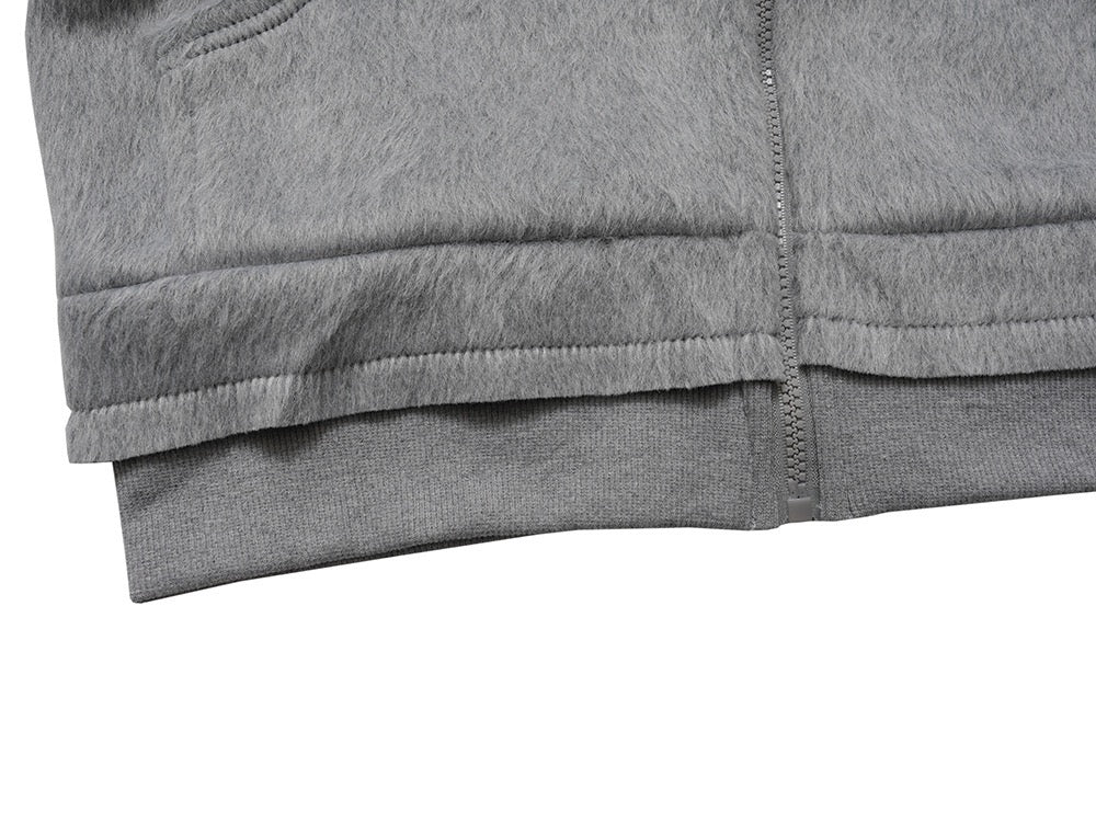 Omirad Fur-Hood Cropped Fleece Jacket | Women's Streetwear