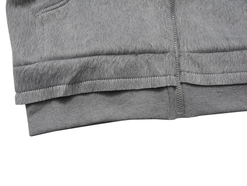 Omirad Fur-Hood Cropped Fleece Jacket | Women's Streetwear