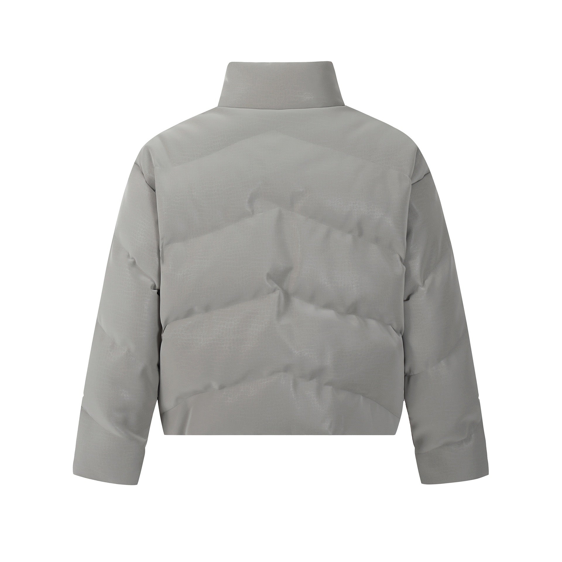 Omirad Cropped PU Puffer Jacket | High-Neck Streetwear