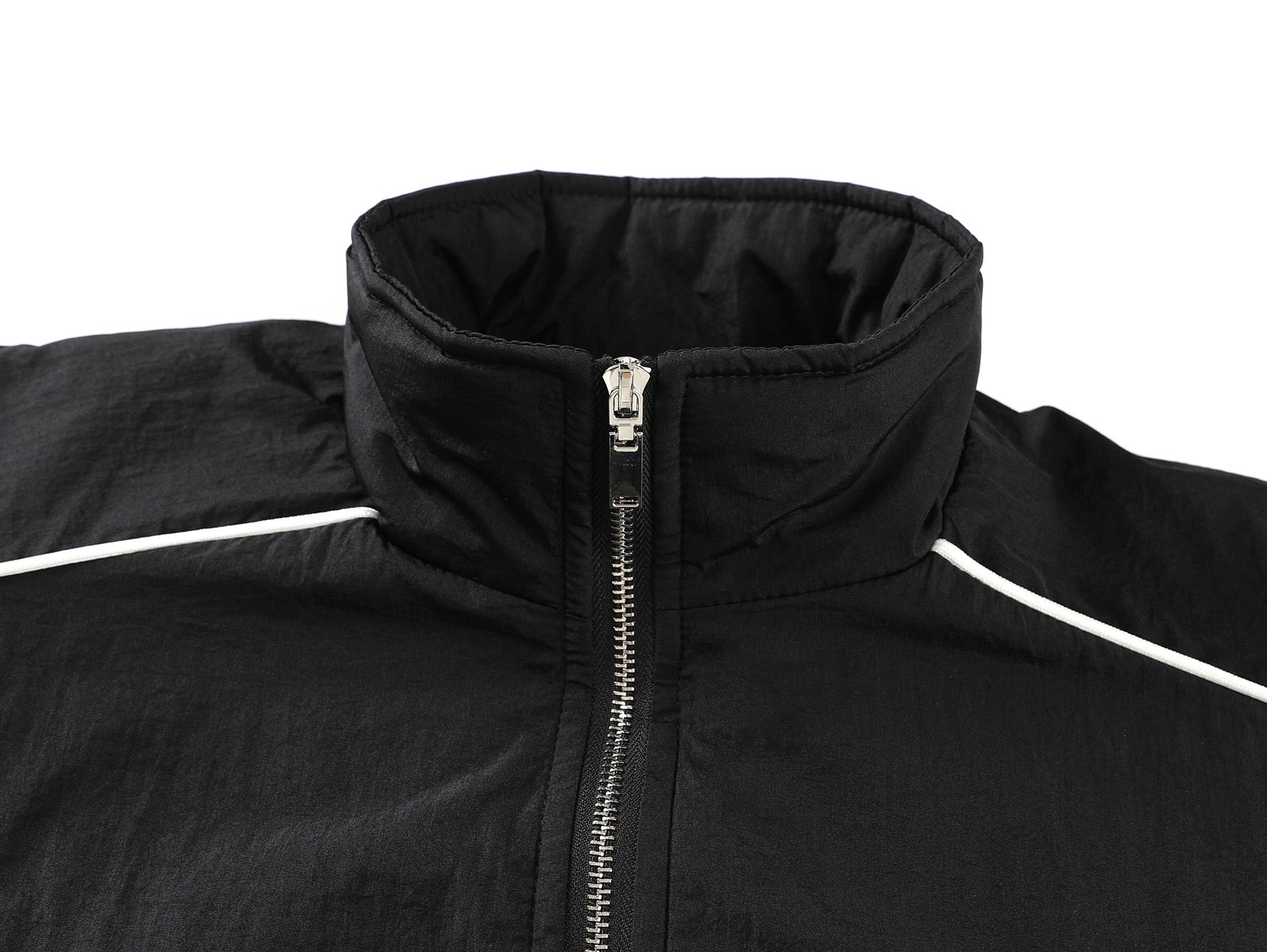 Reflective Piping Zip-Up Track Jacket | Street Sport Style