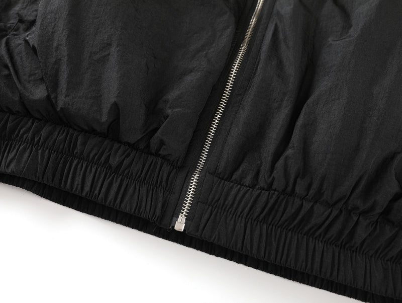 Reflective Piping Zip-Up Track Jacket | Street Sport Style