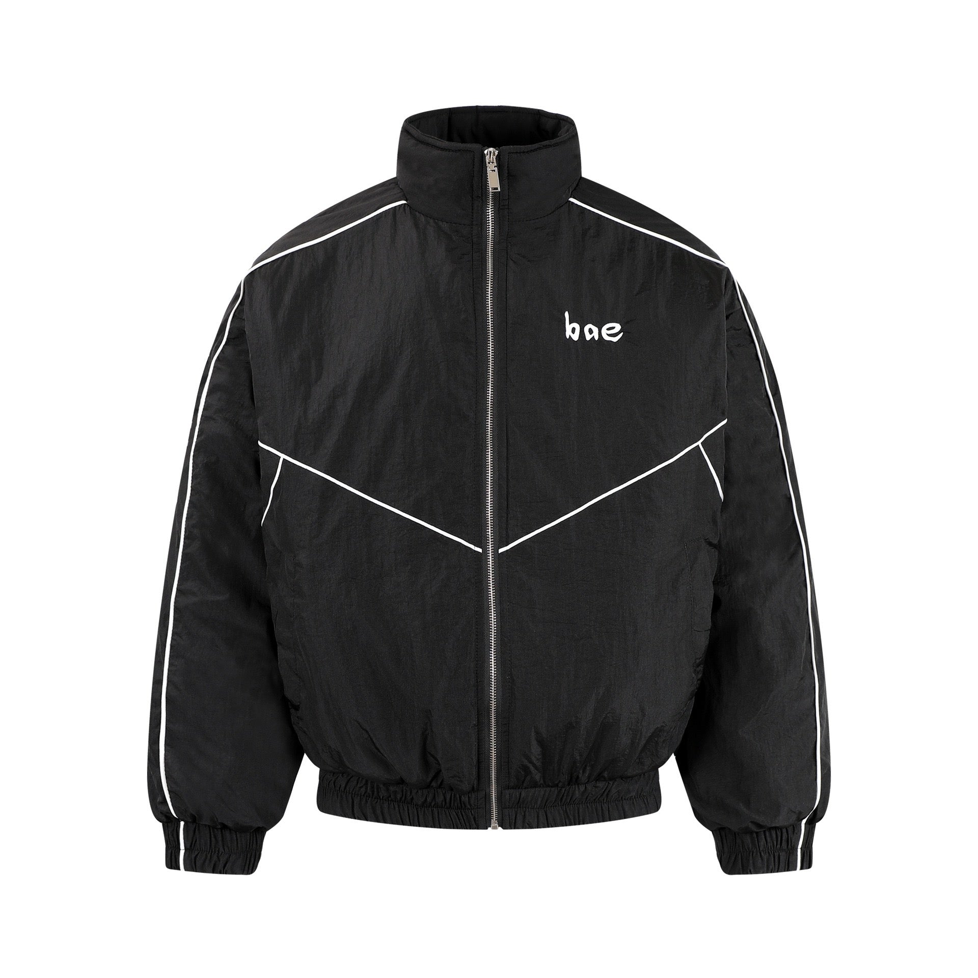 Reflective Piping Zip-Up Track Jacket | Street Sport Style