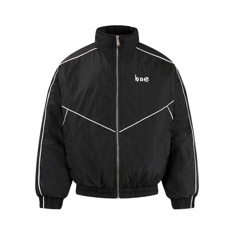 Reflective Piping Zip-Up Track Jacket | Street Sport Style