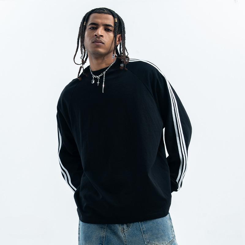 Omirad Double-Stripe Long Sleeve Tee | Athletic Streetwear