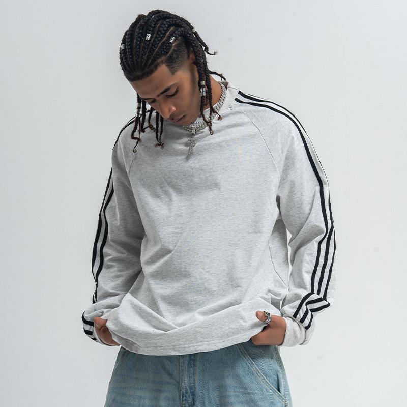 Omirad Double-Stripe Long Sleeve Tee | Athletic Streetwear