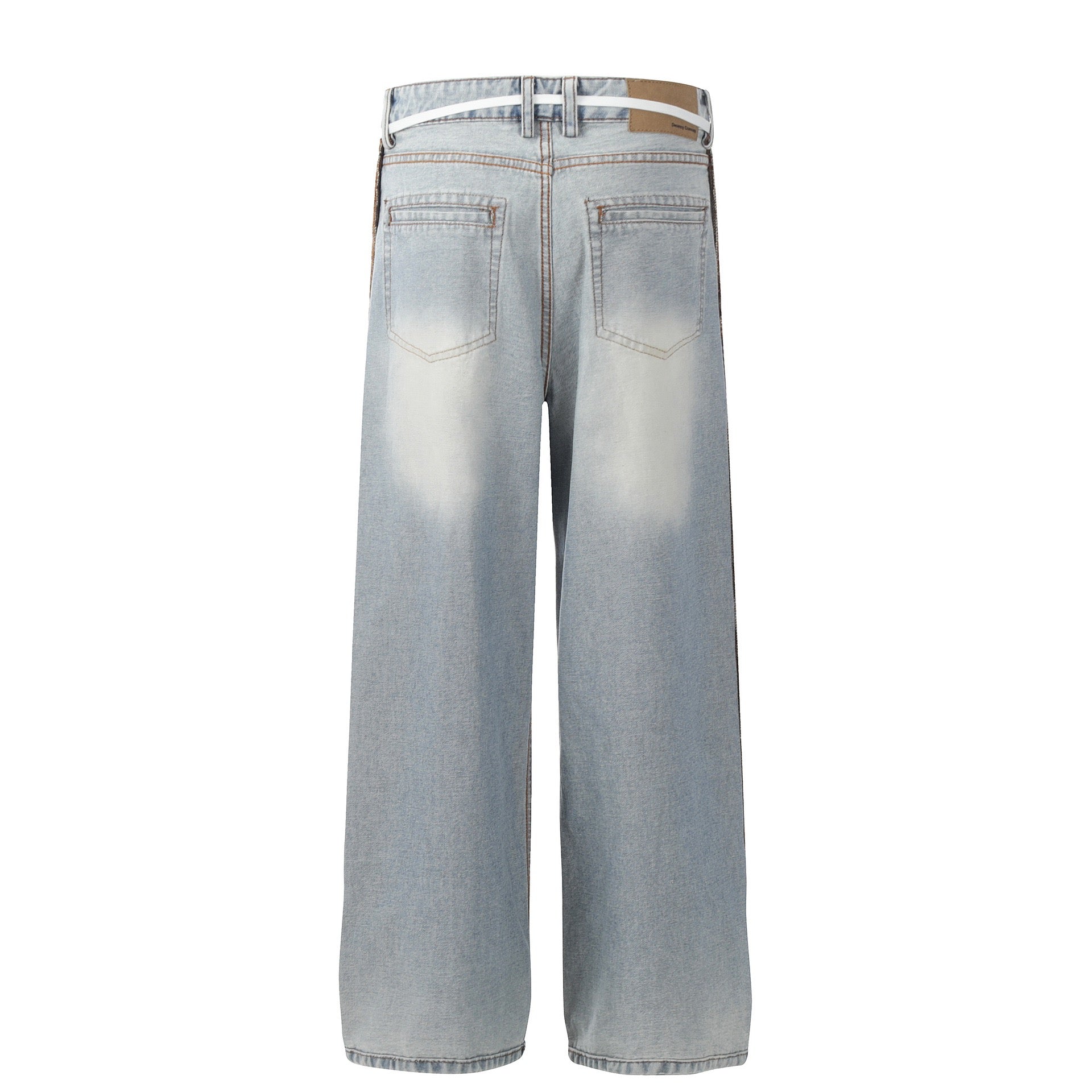 Omirad Vintage Panel-Detail Wide-Leg Jeans | Y2K Denim
