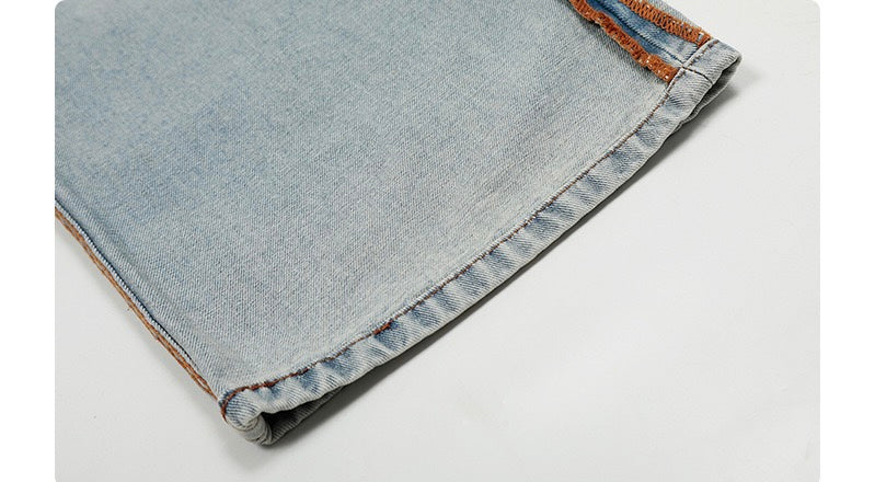 Omirad Vintage Panel-Detail Wide-Leg Jeans | Y2K Denim