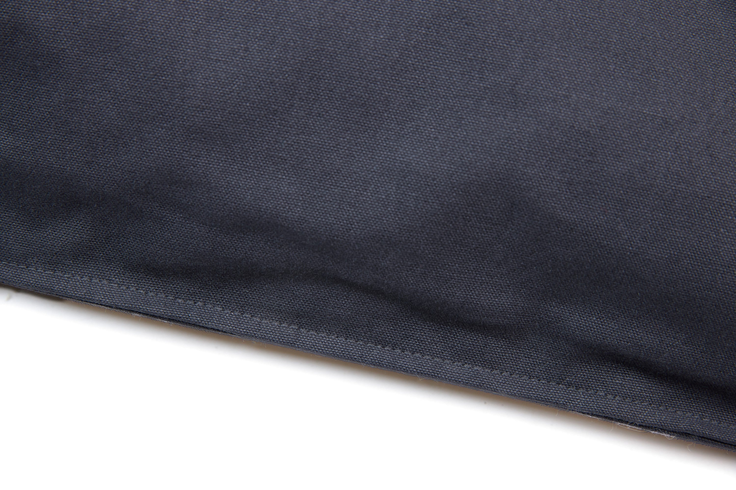 MADE NORECORDXX Embroidered Cropped Zip Jacket – Slate Blue