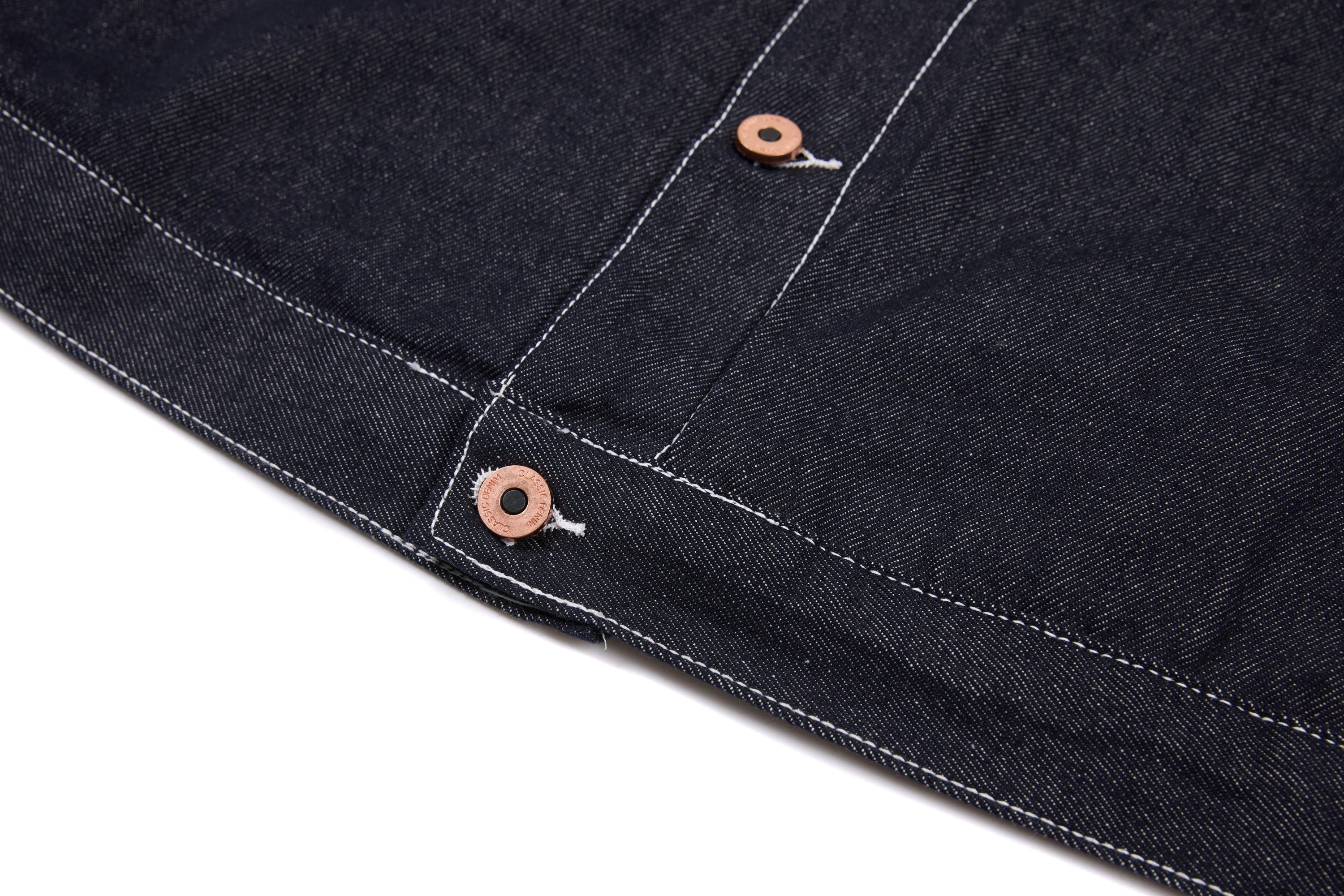 Omirad Mixed-Panel Denim Work Jacket | Contrast Sleeve