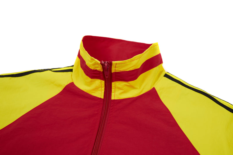 Arsenal Colorblock Track Jacket | Red Yellow Retro Windbreaker