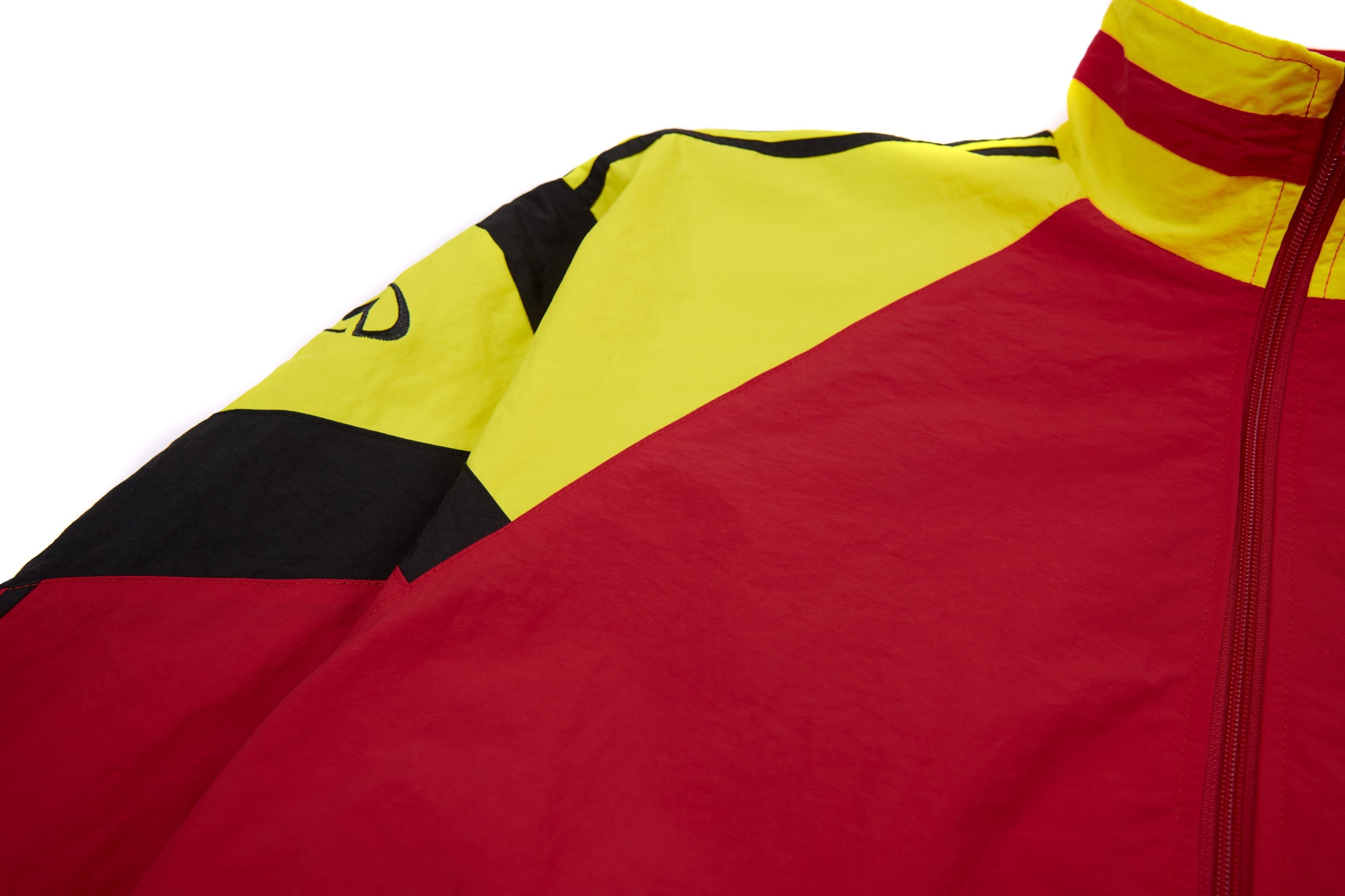 Arsenal Colorblock Track Jacket | Red Yellow Retro Windbreaker