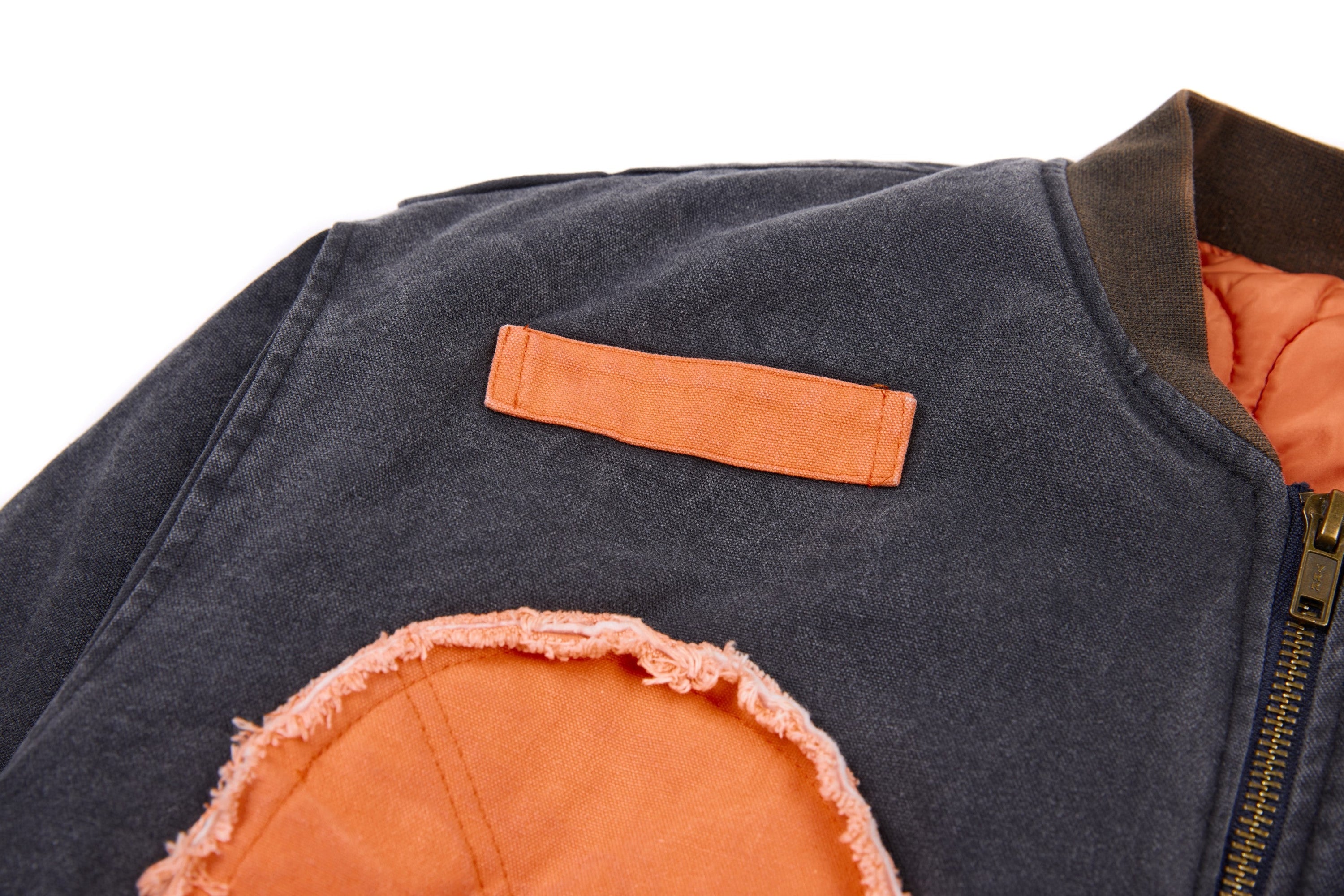 Omirad Patchwork Cotton Bomber Jacket | Cropped Streetwear