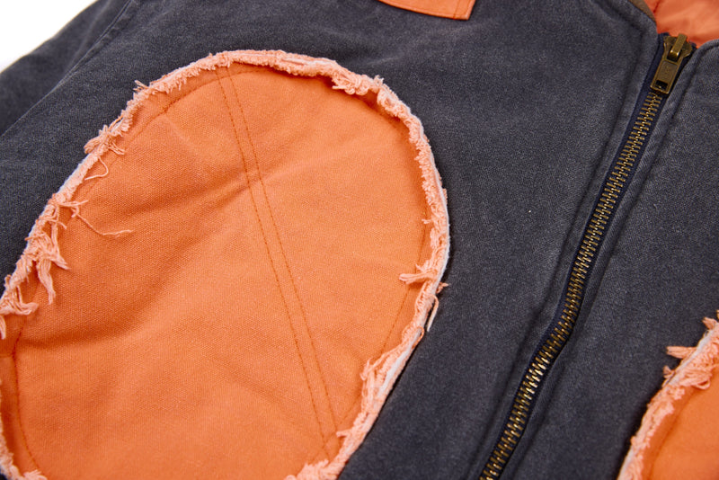 Omirad Patchwork Cotton Bomber Jacket | Cropped Streetwear