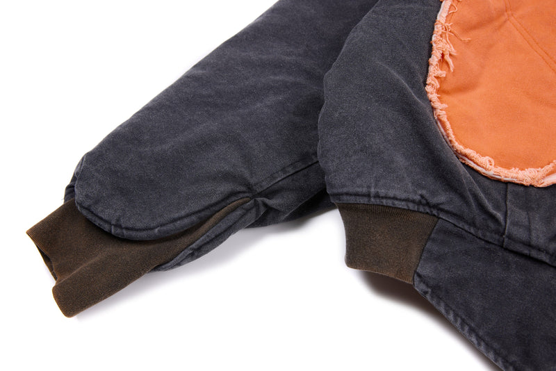 Omirad Patchwork Cotton Bomber Jacket | Cropped Streetwear