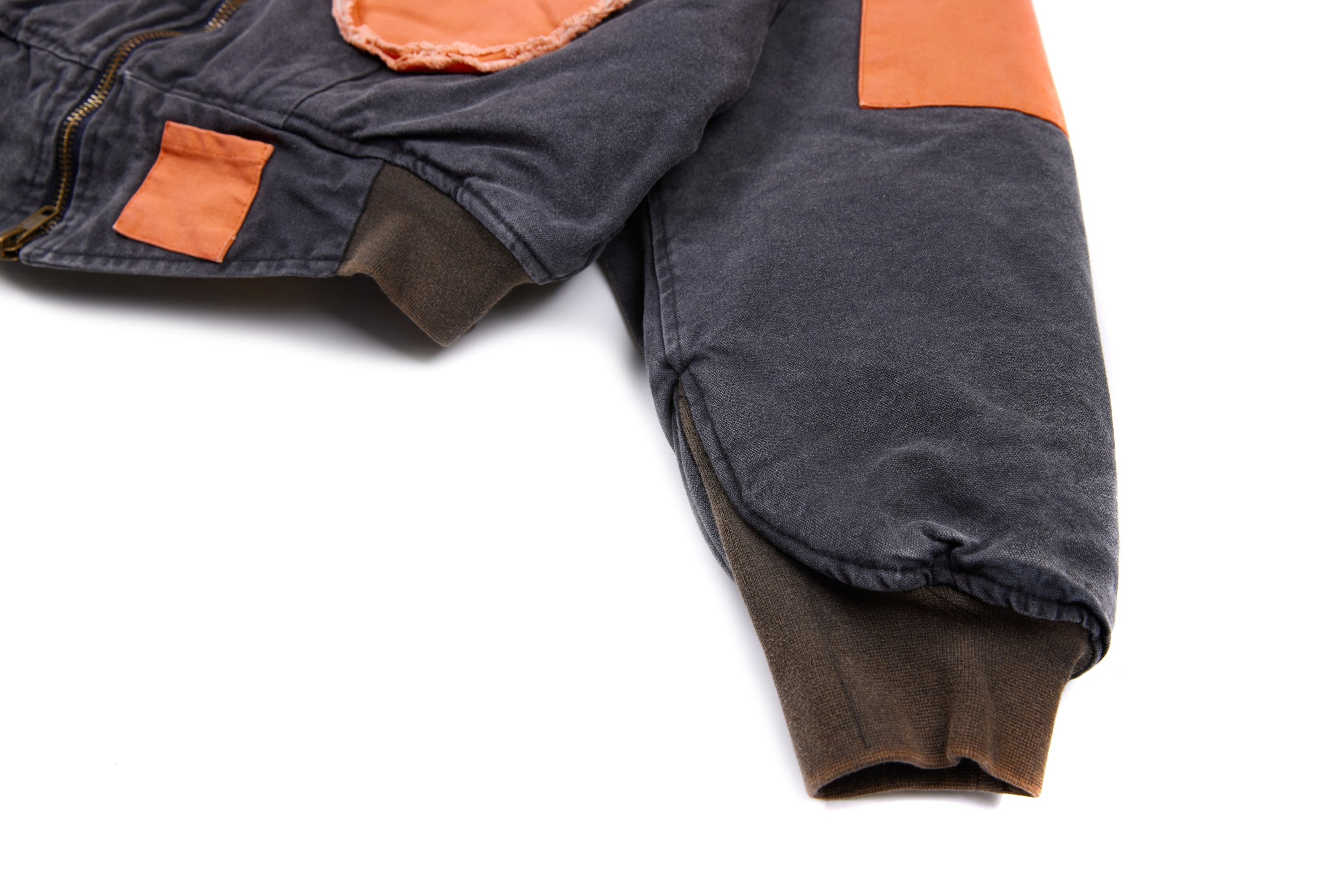 Omirad Patchwork Cotton Bomber Jacket | Cropped Streetwear