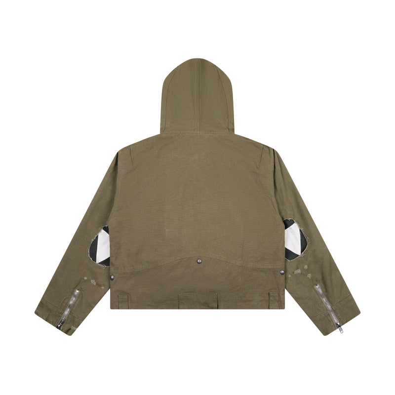 Omirad Buckle-Up Hooded Cotton Jacket | Utility Streetwear