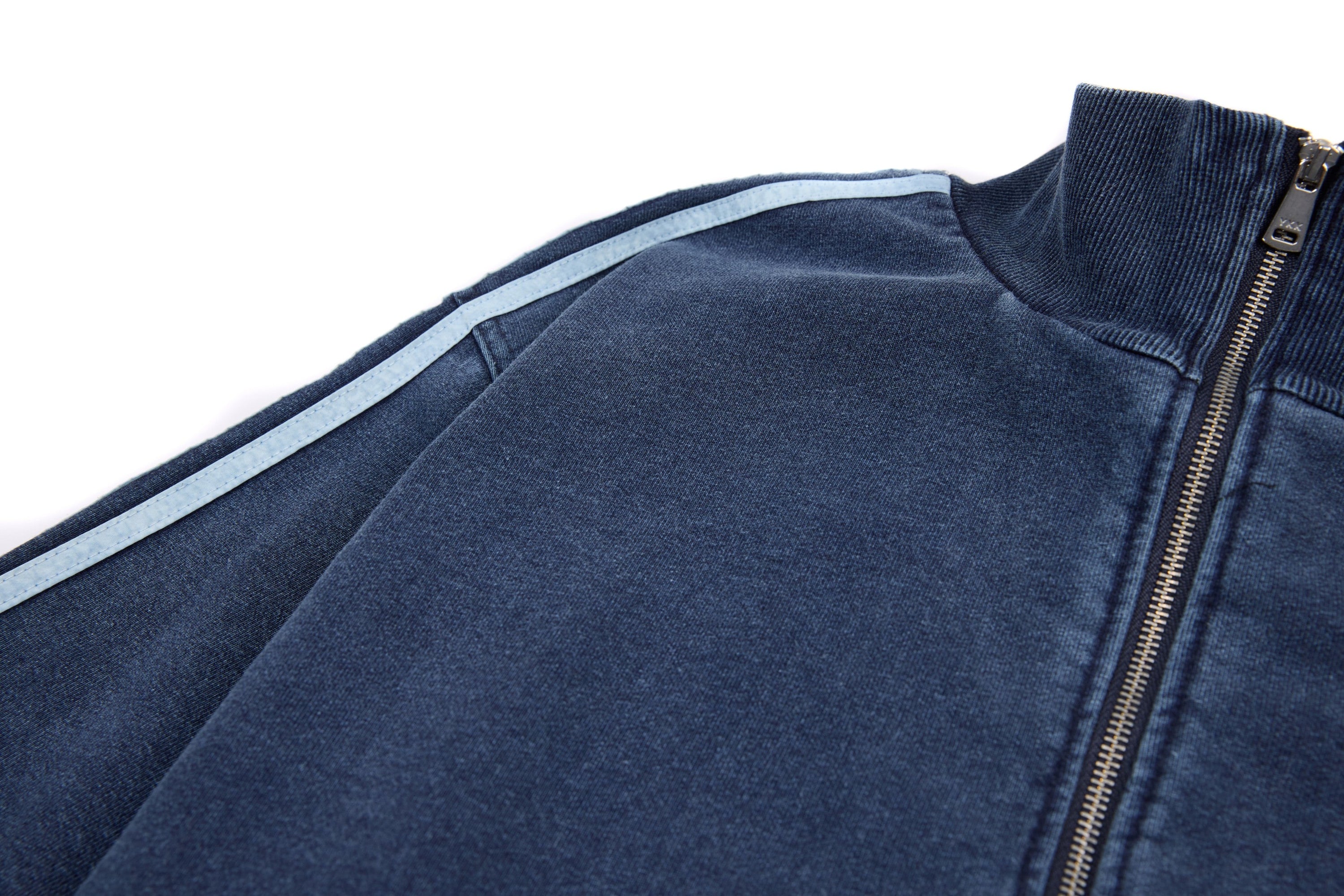 Q.Mark Crest Track Jacket | Vintage-Wash Cotton Zip-Up