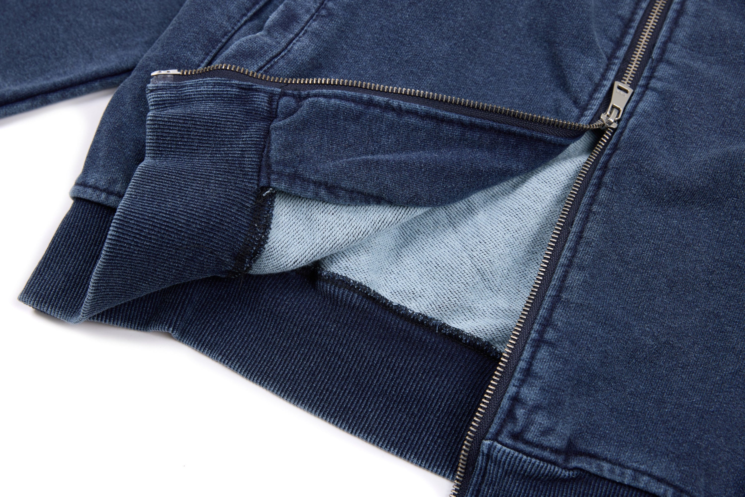 Q.Mark Crest Track Jacket | Vintage-Wash Cotton Zip-Up