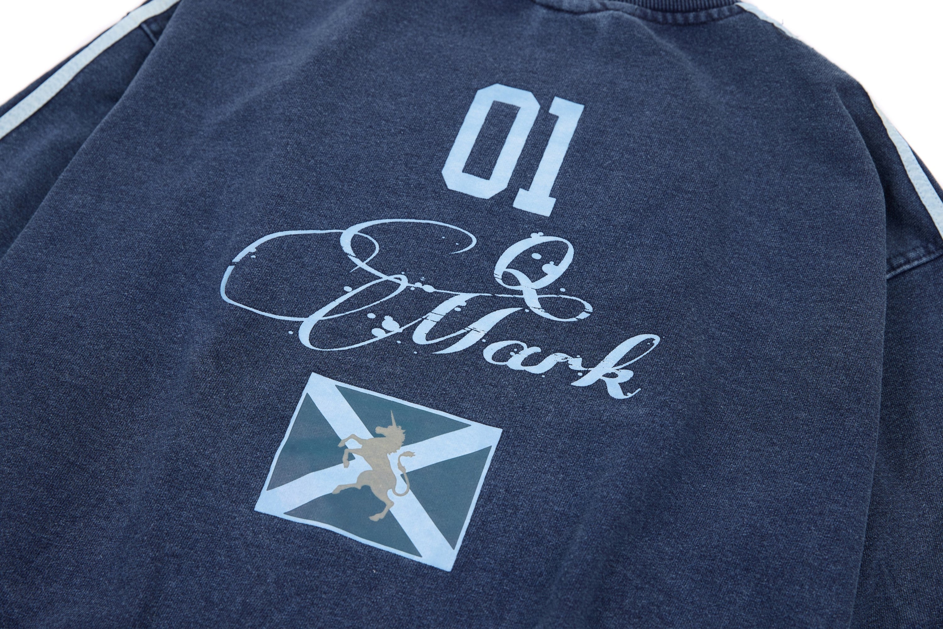Q.Mark Crest Track Jacket | Vintage-Wash Cotton Zip-Up