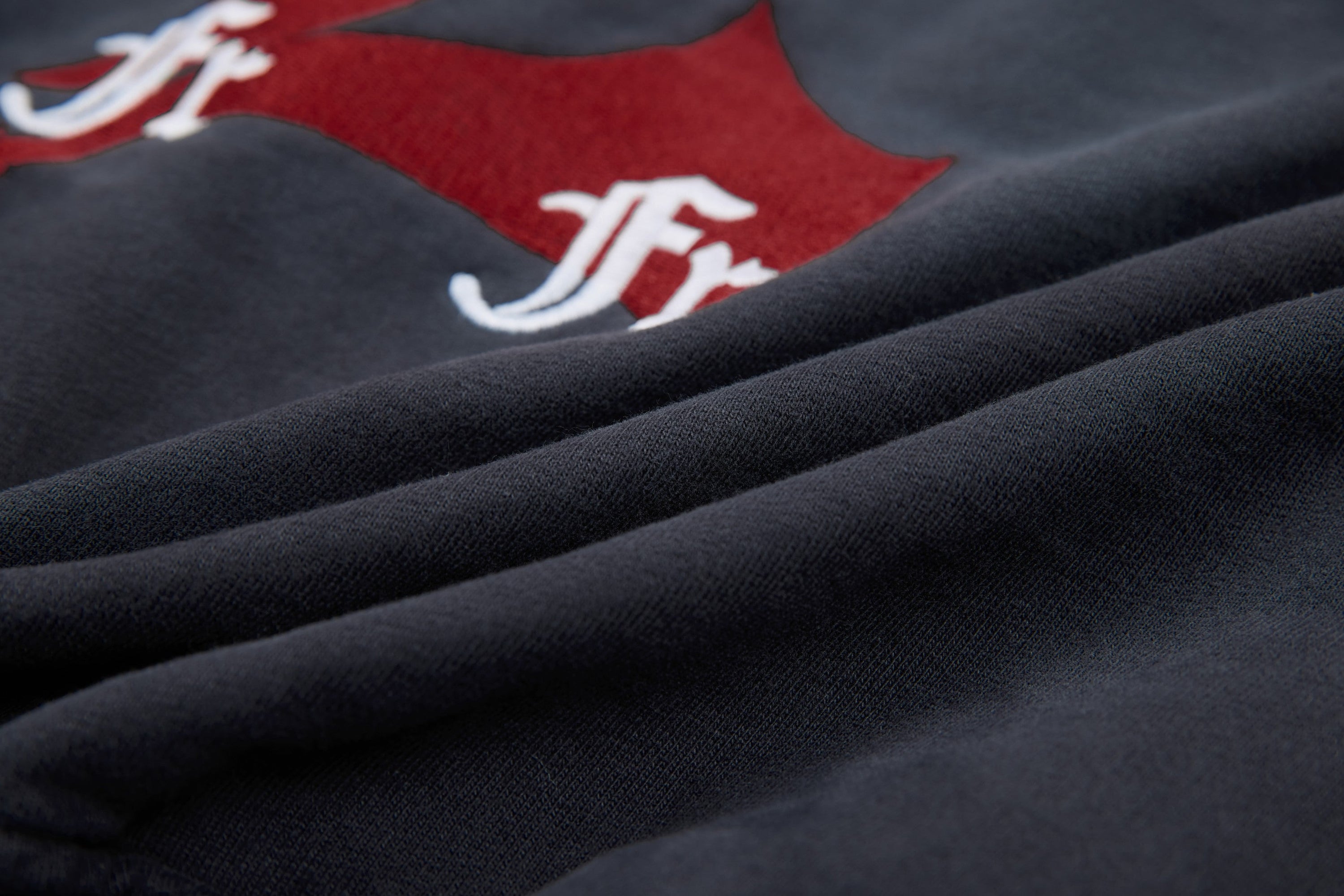 Omirad "47" Gothic Graphic Zip-Up Hoodie | Washed Charcoal