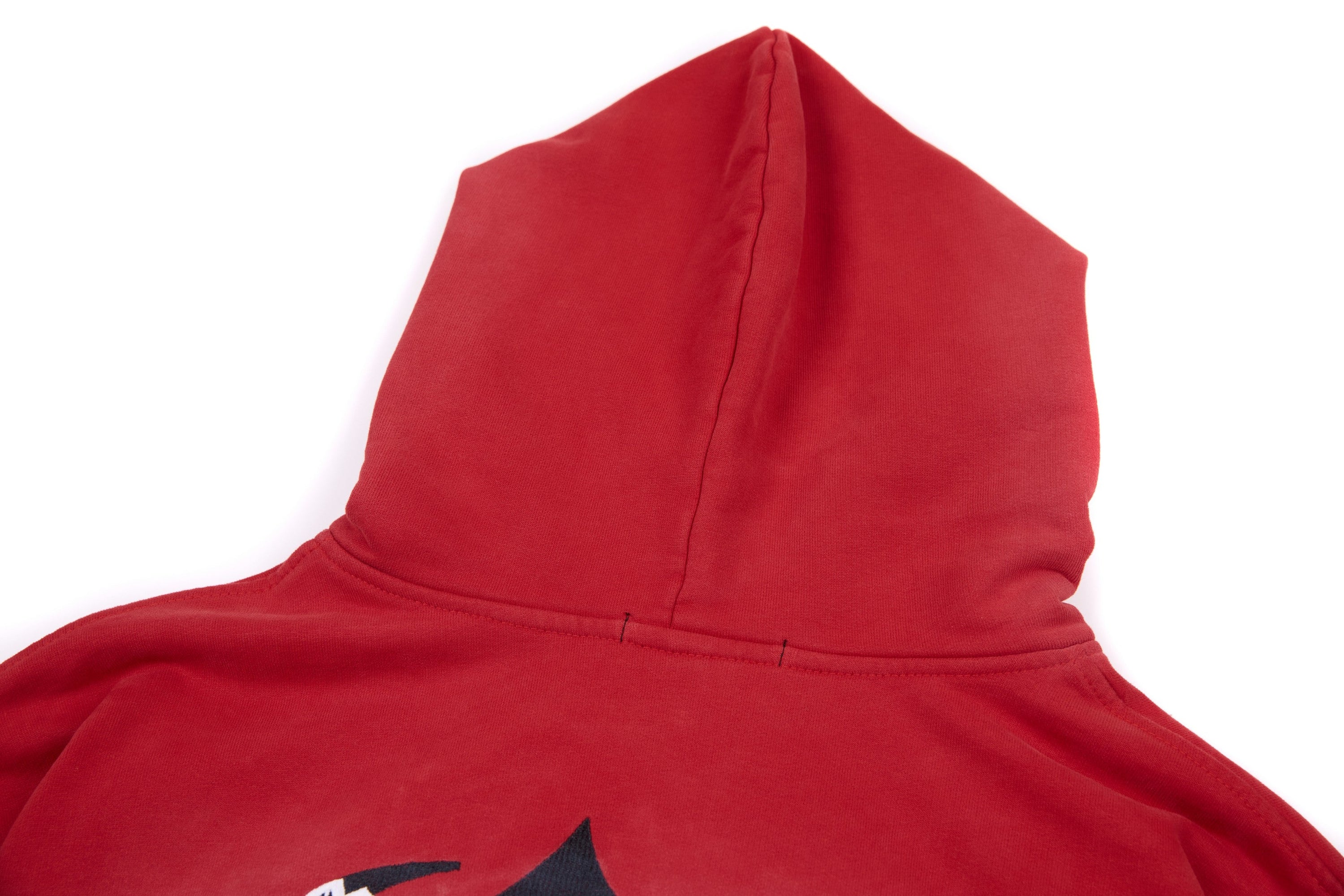 Omirad "47" Gothic Graphic Zip-Up Hoodie | Red Streetwear
