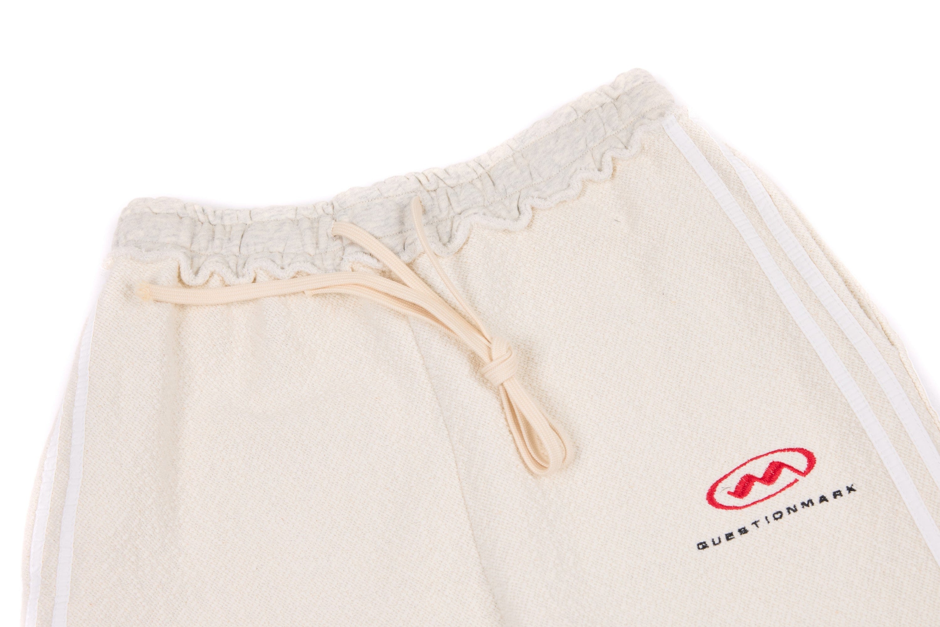 Omirad Wide-Leg Cotton Track Pants | Cream Streetwear