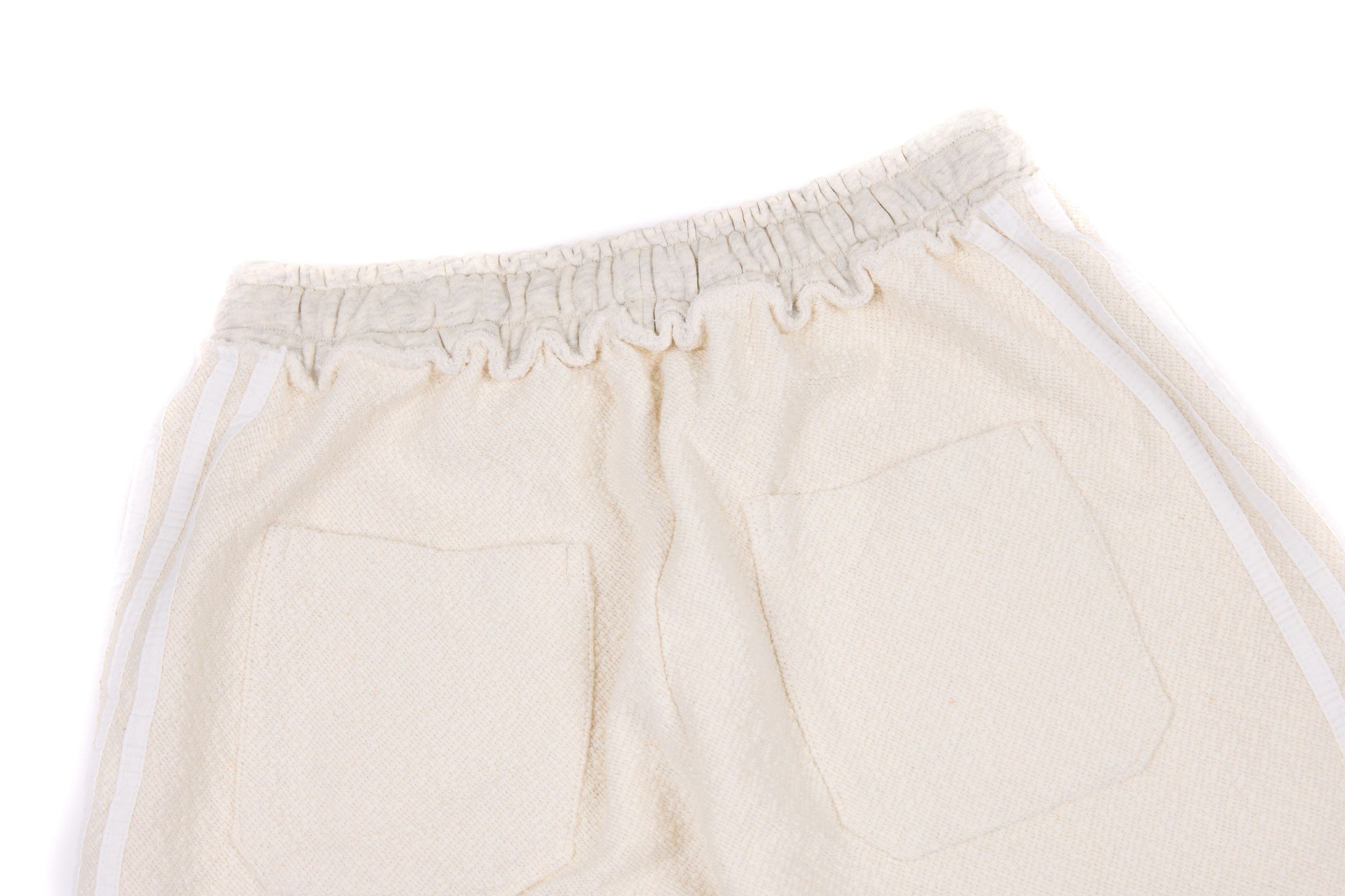 Omirad Wide-Leg Cotton Track Pants | Cream Streetwear
