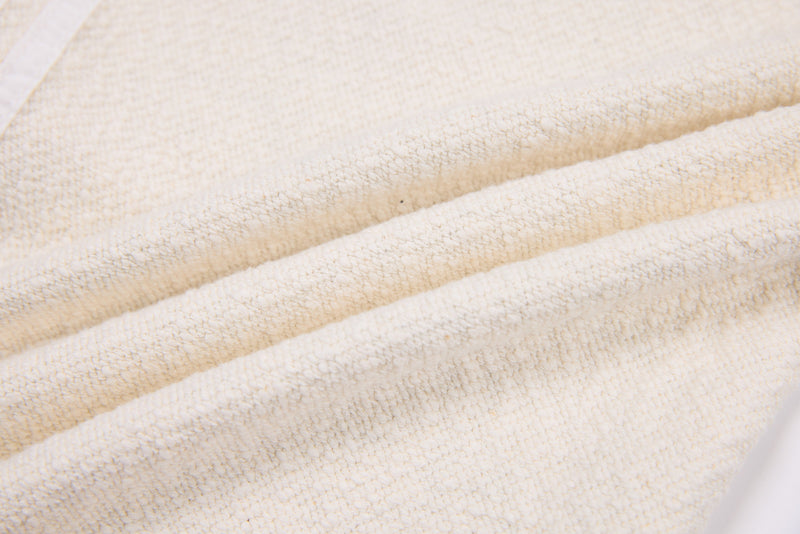 Omirad Wide-Leg Cotton Track Pants | Cream Streetwear
