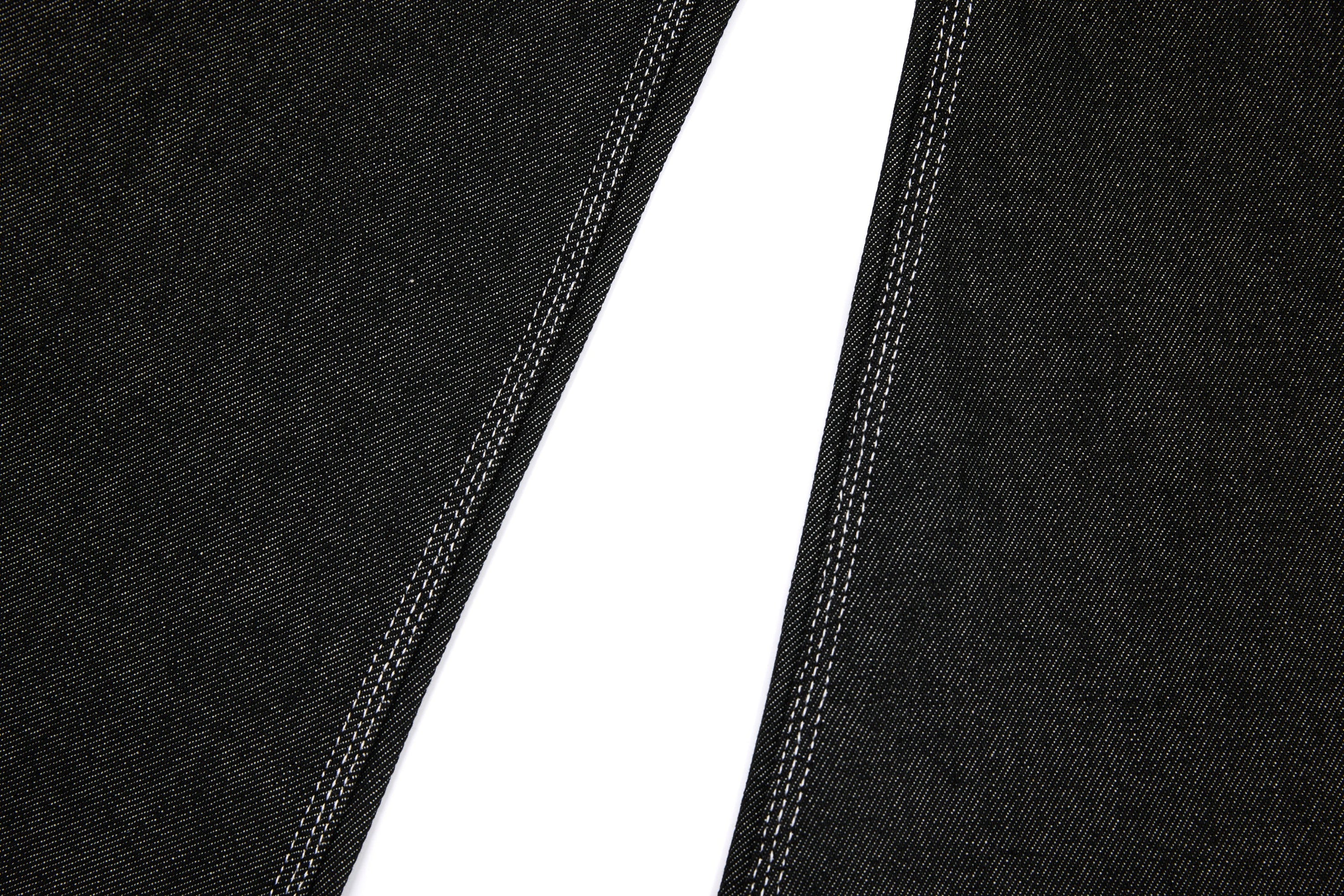 Omirad Heavy Stitch Barrel Leg Jeans | Black Denim