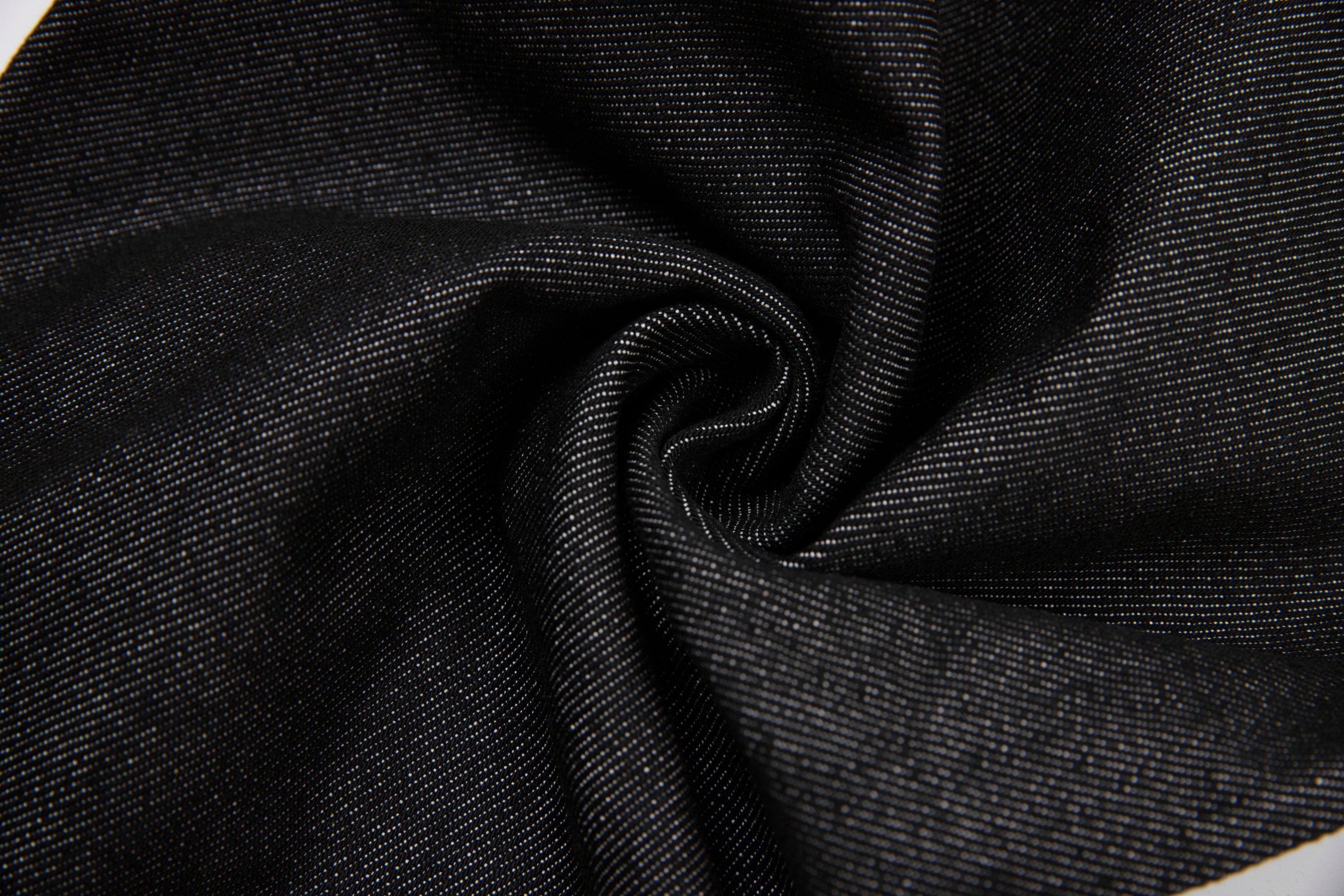 Omirad Heavy Stitch Barrel Leg Jeans | Black Denim